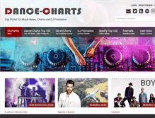 Tablet Screenshot of dance-charts.de